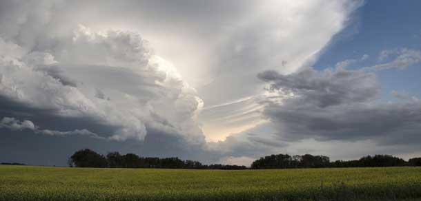 stock image of prairie storm